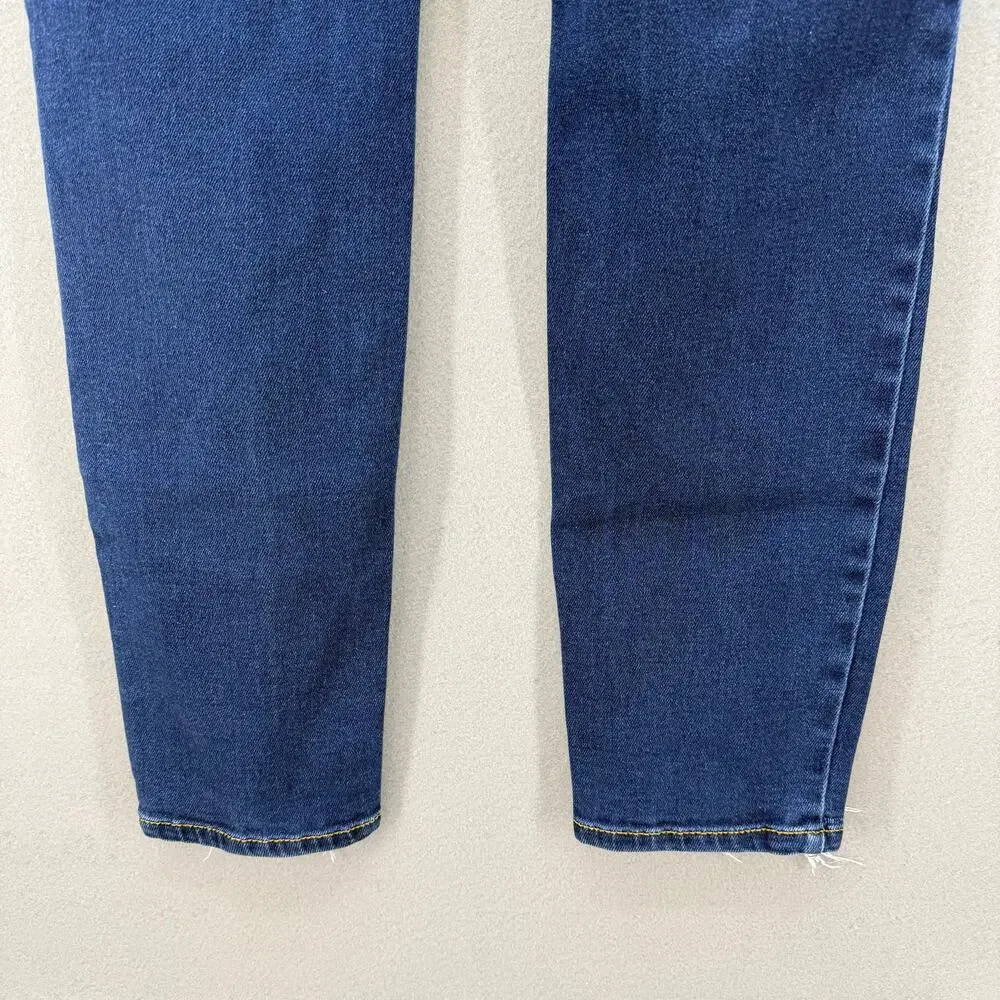 Kancan Jeans Women's 13/30 Dark Blue Skinny Factory Distressed Preppy Grunge - Picture 6 of 14